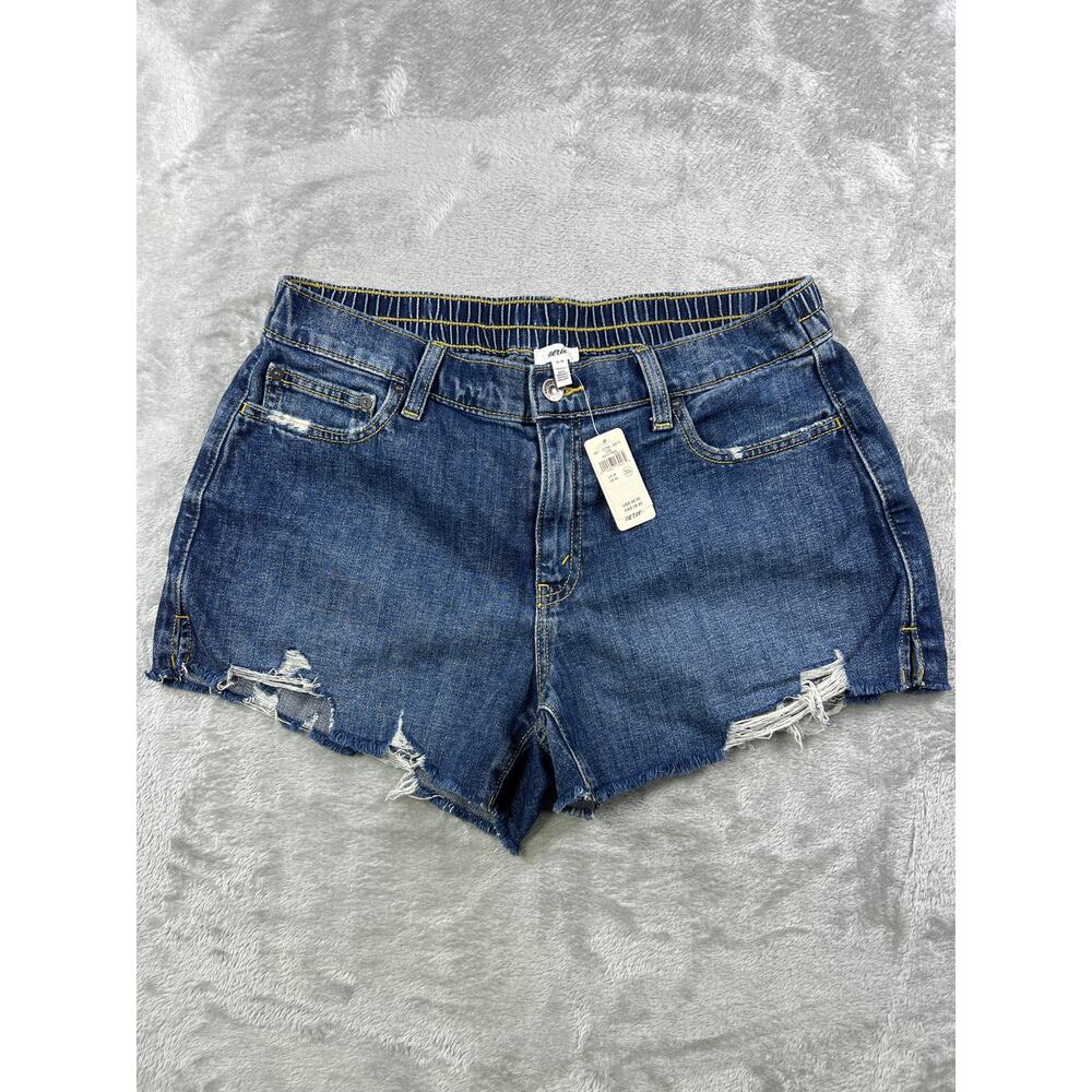 Aerie Distressed Medium 32 Denim Shorts High Rise Cutoff Festival Coachella NWT - Picture 7 of 7